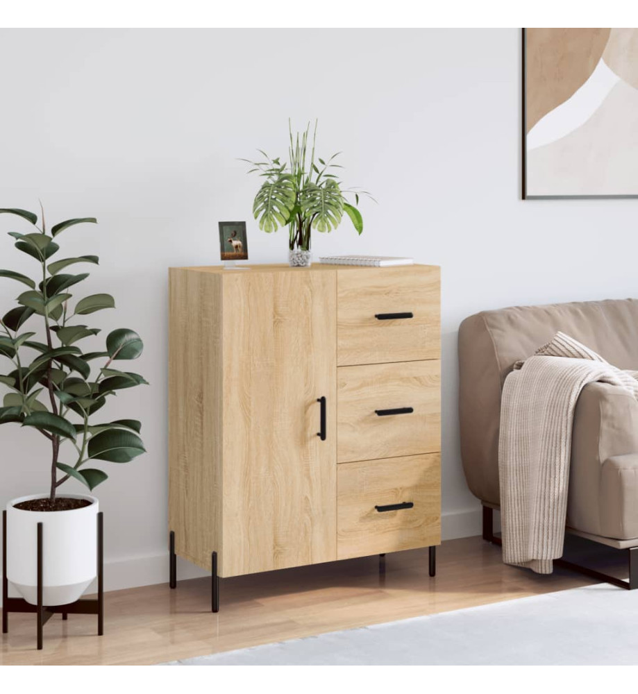 Buffet chêne sonoma 69,5x34x90 cm bois d'ingénierie Buffet chêne sonoma 69,5x34x90 cm bois d'ingénierie