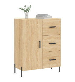 Buffet chêne sonoma 69,5x34x90 cm bois d'ingénierie