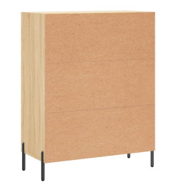 Buffet chêne sonoma 69,5x34x90 cm bois d'ingénierie