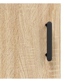 Buffet chêne sonoma 69,5x34x90 cm bois d'ingénierie