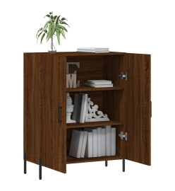 Buffet chêne marron 69,5x34x90 cm bois d'ingénierie