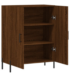 Buffet chêne marron 69,5x34x90 cm bois d'ingénierie