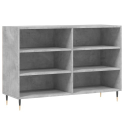 Buffet gris béton 103,5x35x70 cm bois d'ingénierie
