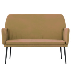 Banc Marron 108x79x79 cm Velours