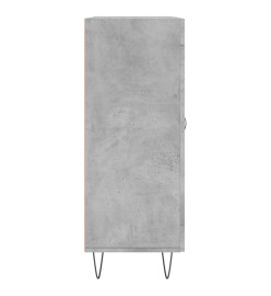 Buffet gris béton 69,5x34x90 cm bois d'ingénierie