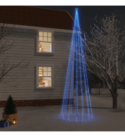 Sapin de Noël avec piquet 1134 LED Bleues 800 cm