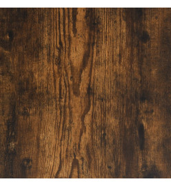 Armoire à disques chêne fumé 85x38x48 cm bois d'ingénierie