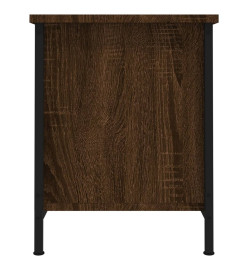 Meuble TV avec portes chêne marron 60x35x45cm bois d'ingénierie