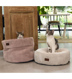 Designed by Lotte Lit nervuré pour chat Gris clair 50x17 cm