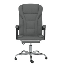 Fauteuil inclinable de bureau Gris foncé Tissu