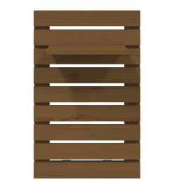 Étagères de chevet murales 2 pcs Marron miel Bois de pin massif