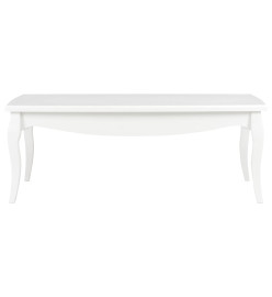 Table basse Blanc 110 x 60 x 40 cm Bois de pin massif