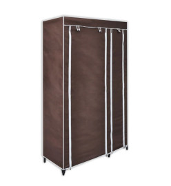 Garde-robe Tissu Marron