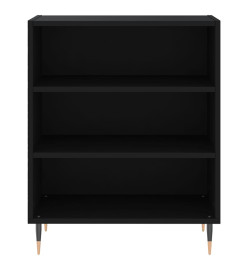 Buffet noir 57x35x70 cm bois d’ingénierie