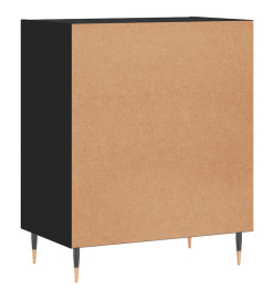 Buffet noir 57x35x70 cm bois d’ingénierie