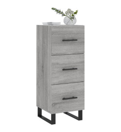 Buffet Sonoma gris 34,5x34x90 cm Bois d'ingénierie