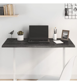 Dessus de bureau gris foncé 100x40x2 cm bois chêne traité