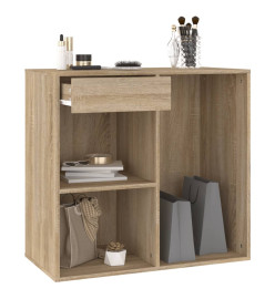 Armoire cosmétique Chêne sonoma 80x40x75 cm Bois d'ingénierie