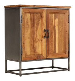 Buffet Teck recyclé et acier 65 x 30 x 70 cm