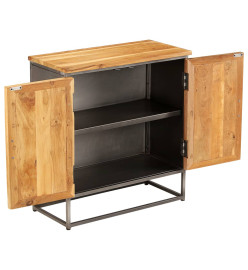 Buffet Teck recyclé et acier 65 x 30 x 70 cm