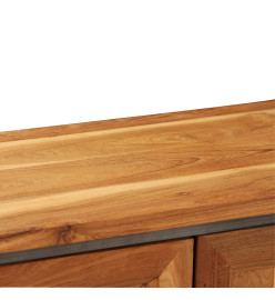 Buffet Teck recyclé et acier 65 x 30 x 70 cm