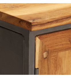 Buffet Teck recyclé et acier 65 x 30 x 70 cm