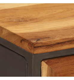 Buffet Teck recyclé et acier 65 x 30 x 70 cm
