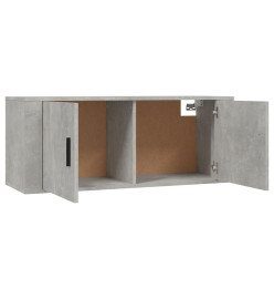 Ensemble de meubles TV 2 pcs gris béton bois d'ingénierie