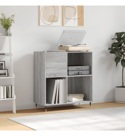 Armoire à disques sonoma gris 84,5x38x89 cm bois d'ingénierie