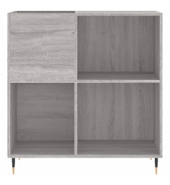 Armoire à disques sonoma gris 84,5x38x89 cm bois d'ingénierie