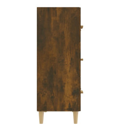 Buffet Chêne fumé 70x34x90 cm Bois d'ingénierie