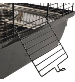 FLAMINGO Cage pour hamsters Figo 58x38x40 cm Noir et marron