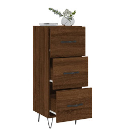 Buffet Chêne marron 34,5x34x90 cm Bois d'ingénierie