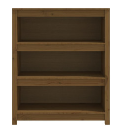 Bibliothèque Marron miel 80x35x97 cm Bois de pin massif