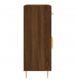 Buffet chêne marron 69,5x34x90 cm bois d'ingénierie