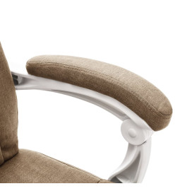 Chaise de bureau de massage Taupe Tissu