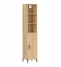 Buffet haut Chêne sonoma 34,5x34x180 cm Bois d'ingénierie
