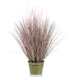 Emerald Herbe Pennisetum artificielle 99 cm en pot en zinc