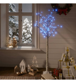 Sapin de Noël 140 LED bleues Saule 1,5 m Int/Ext