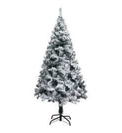 Arbre de Noël artificiel pré-éclairé et boules vert 150 cm PVC