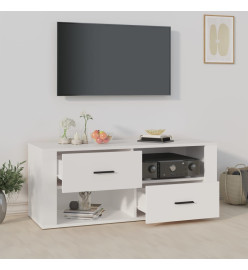 Meuble TV Blanc 100x35x40 cm Bois d'ingénierie