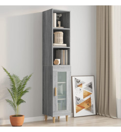 Armoire murale Sonoma gris 34,5x32,5x90 cm Bois d'ingénierie