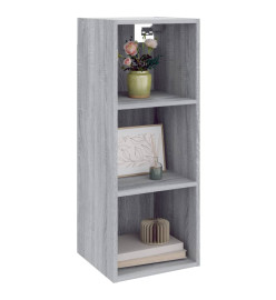 Armoire murale Sonoma gris 34,5x32,5x90 cm Bois d'ingénierie