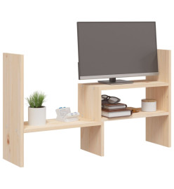 Support pour moniteur (39-72)x17x43 cm Bois de pin solide