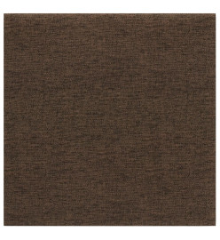 Panneaux muraux 12 pcs Marron 30x30 cm Tissu 1,08 m²