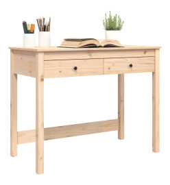 Bureau avec tiroirs 100x50x78 cm Bois massif de pin