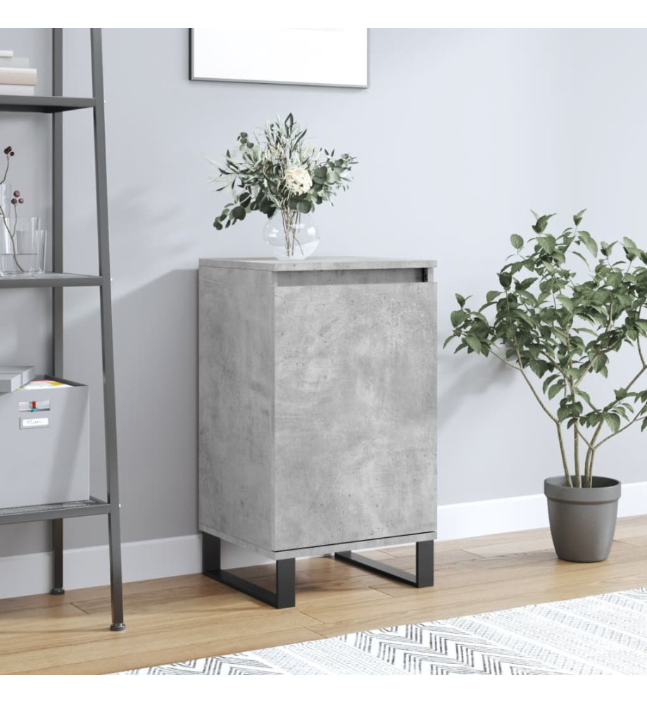 Buffet gris béton 40x35x70 cm bois d'ingénierie Buffet gris béton 40x35x70 cm bois d'ingénierie