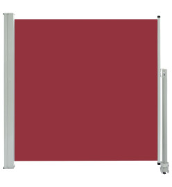 Auvent latéral rétractable de patio 160x300 cm Rouge