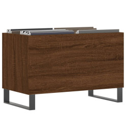 Armoire à disques chêne marron 74,5x38x48 cm bois d'ingénierie