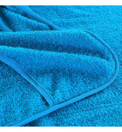 Serviettes de plage 6 pcs turquoise 60x135 cm tissu 400 GSM